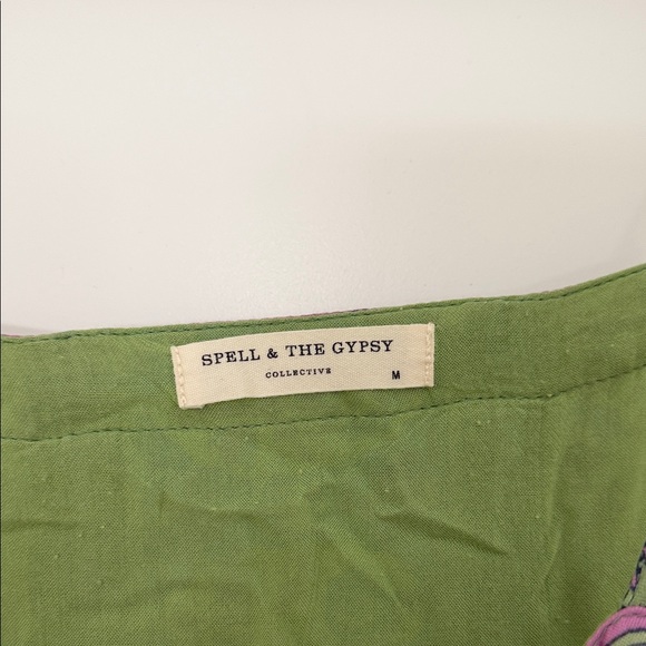 Spell Blue and Green Patterned Mini Dress - Picture 5 of 5